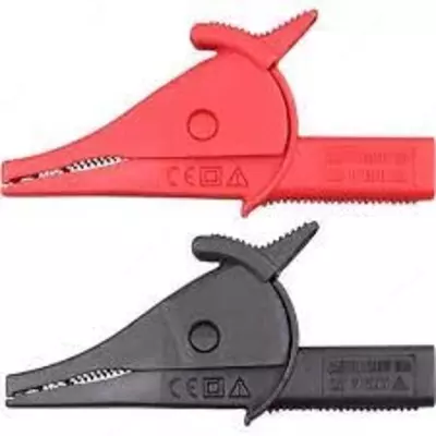 UNI-T UT-C02A — крокодил (комплект красный/черный), CAT III 1000V/CAT IV 600V 10А