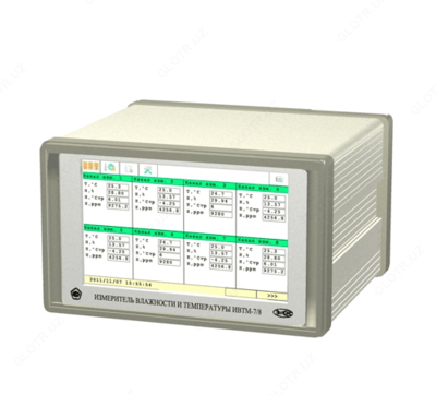 ИВТМ-7/4-T("7) — четырехканальный стационарный измеритель-регулятор влажности и температуры c цветным сенсорным дисплеем 7 дюймов