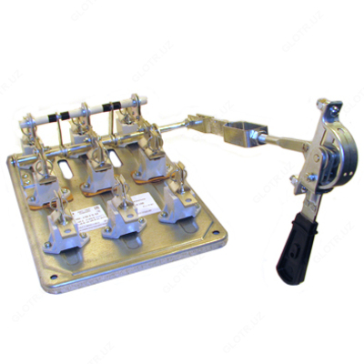 Рубильник со смещен.приводом РПС 1/1Л 100А (без ПН) рукоятка слева керамические изоляторы