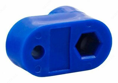Изолятор угловой для нулевой шины ИУ101-08 синий DEKraft