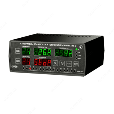 ИВТМ-7/16-С — шестнадцатиканальный стационарный измеритель-регулятор влажности и температуры