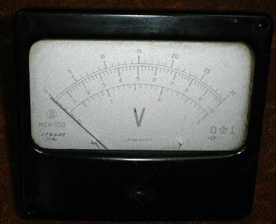 Aмпeрмeтр/вольтметр Ц423