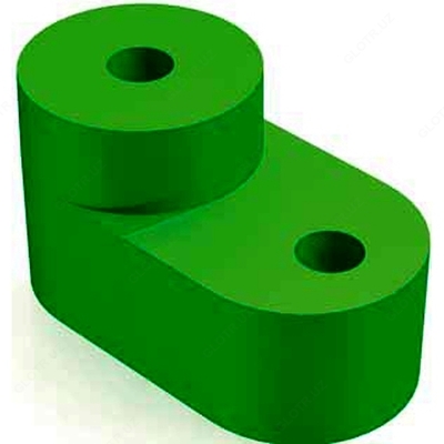 Изолятор на DIN-рейку зеленый.