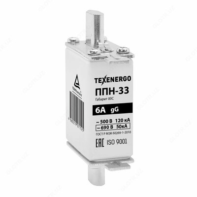Плавкая вставка ППН 33 6А габарит 00С