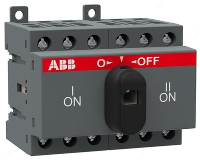 Рубильник реверсивный OT25F3C 25А 3п реверс. (на DIN-рейку)