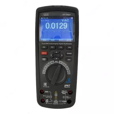 DT-9987 — профессиональный промышленный мультиметр TrueRMS с цветным ЖК-дисплеем TFT
