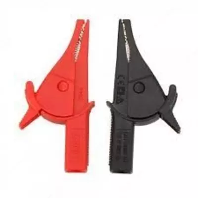 UNI-T UT-C02A — крокодил (комплект красный/черный), CAT III 1000V/CAT IV 600V 10А