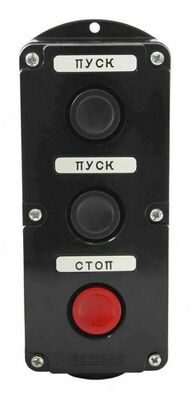 Пост кнопочный ПКЕ 222-3 У2 IP54 красн.гриб (пластик)