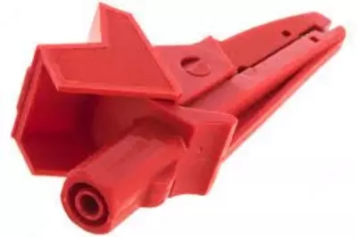 WAKRORE20K02 — зажим "крокодил" изолированный красный K02