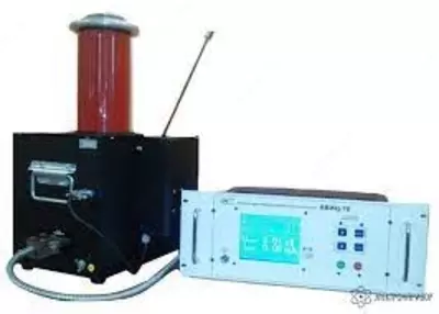 АВИЦ-70 исп.3 c АВИЦ-20П — аппарат высоковольтный испытательный в стальном корпусе (исполнение под стойку 19′) совместно с ванной для испытаний