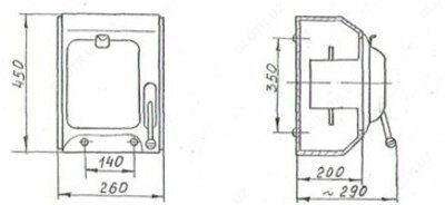 Ящик силовой с рубильником ЯБПВ-1 100А У3 IP21 с ПН2