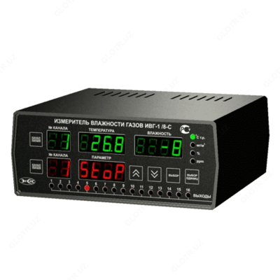 ИВГ-1/8-С-YP-ZA — стационарный восьмиканальный измеритель-регулятор микровлажности газов (измерительный блок)