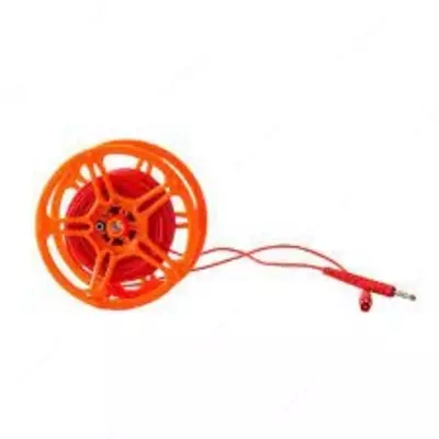 WAPRZ025REBBSZ — провод измерительный 25м на катушке с разъёмами "банан" красный