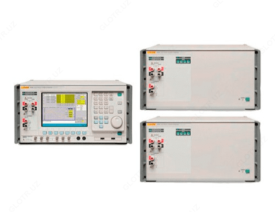 Fluke 6130B — трехфазная система (один основной эталон Fluke 6100B и два вспомогательных эталона Fluke 6101B)