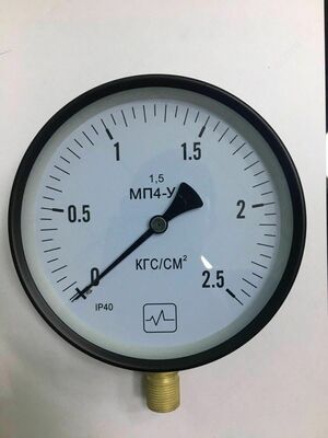 Манометр, напоромер, низкого давления МП-3-У -25 кг/см2