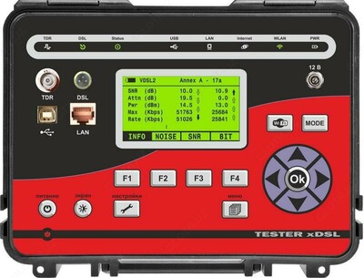 TESTER xDSL — анализатор xDSL с рефлектометром и WiFi-анализатором
