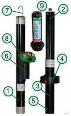 УВНК-10Б-УНТЕХ (35-220кВ) — указатель высокого напряжения комбинированный (с курсовым фонарем VONATEX)