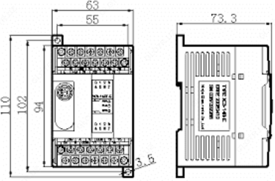 Программируемый логический контроллер plc XC3 серии micro plc XC3-14RT-E