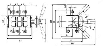Выключатель-разъединитель ВР32-31-В-71250-32 УХЛ3 лев.
